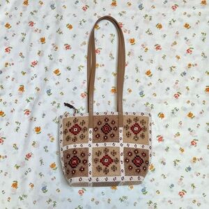Beaded tote bag